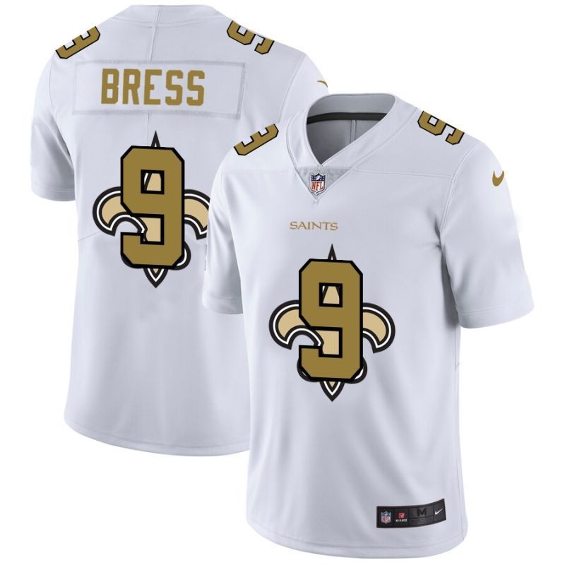 New Orleans Saints Drew Brees #9 Nfl 2020 White Jersey