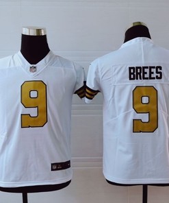 New Orleans Saints Drew Brees #9 Nfl 2020 White Jersey