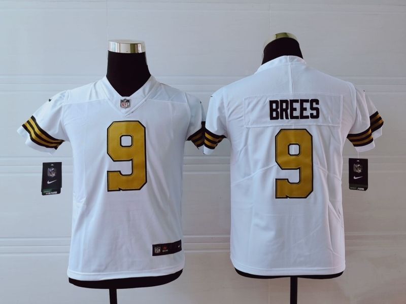 New Orleans Saints Drew Brees #9 Nfl 2020 White Jersey