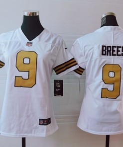 New Orleans Saints Drew Brees #9 Nfl 2020 White Womens Jersey