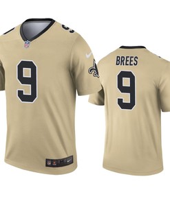 New Orleans Saints Drew Brees Gold Inverted Legend Jersey