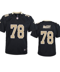 New Orleans Saints Erik Mccoy 2019 Nfl Draft Black Game Youth Jersey