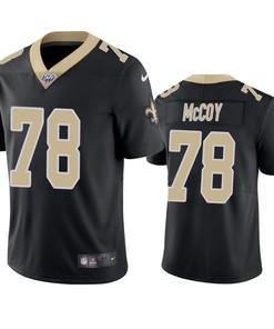 New Orleans Saints Erik Mccoy Black 100th Season Vapor Limited Jersey