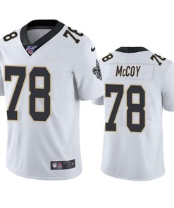 New Orleans Saints Erik Mccoy White 100th Season Vapor Limited Jersey