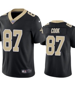 New Orleans Saints Jared Cook Black 100th Season Vapor Limited Jersey