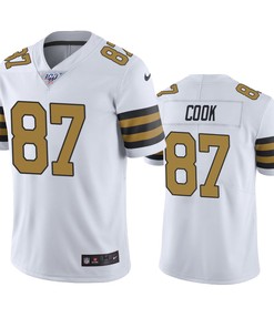 New Orleans Saints Jared Cook White 100th Season Color Rush Jersey