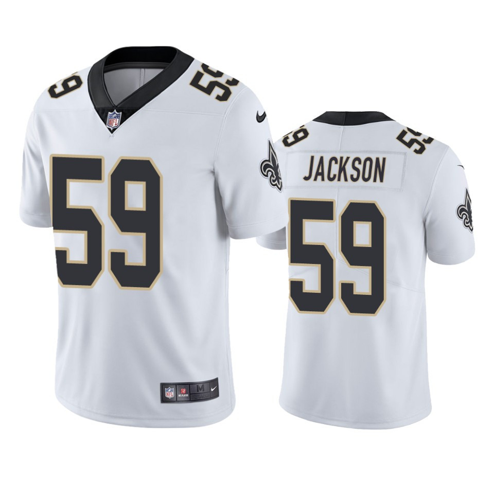 New Orleans Saints Jordan Jackson 59 White Vapor Limited Jersey - Men's