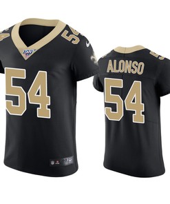 New Orleans Saints Kiko Alonso Black 100th Season Vapor Elite Jersey