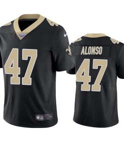 New Orleans Saints Kiko Alonso Black 100th Season Vapor Limited Jersey