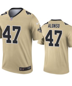 New Orleans Saints Kiko Alonso Gold Inverted Legend Jersey