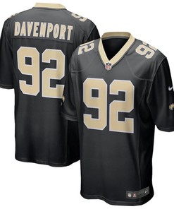 New Orleans Saints Marcus Davenport #92 Nfl 2020 Black Jersey Jersey