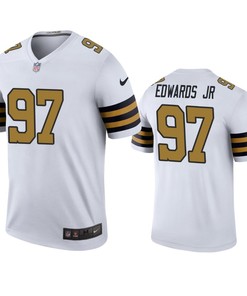 New Orleans Saints Mario Edwards Jr White Color Rush Legend Jersey