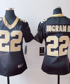 New Orleans Saints Mark Ingram #22 Nfl 2020 Dark Brown Womens Jersey
