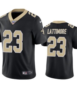 New Orleans Saints Marshon Lattimore Black 100th Season Vapor Limited Jersey