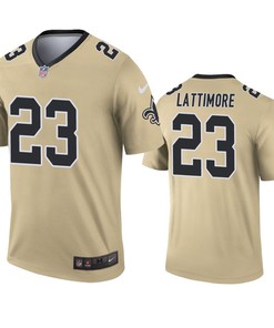 New Orleans Saints Marshon Lattimore Gold Inverted Legend Jersey