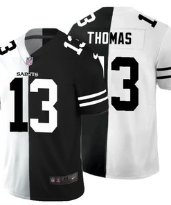 New Orleans Saints Michael Thomas #13 Nfl 2020 Black And White Jersey