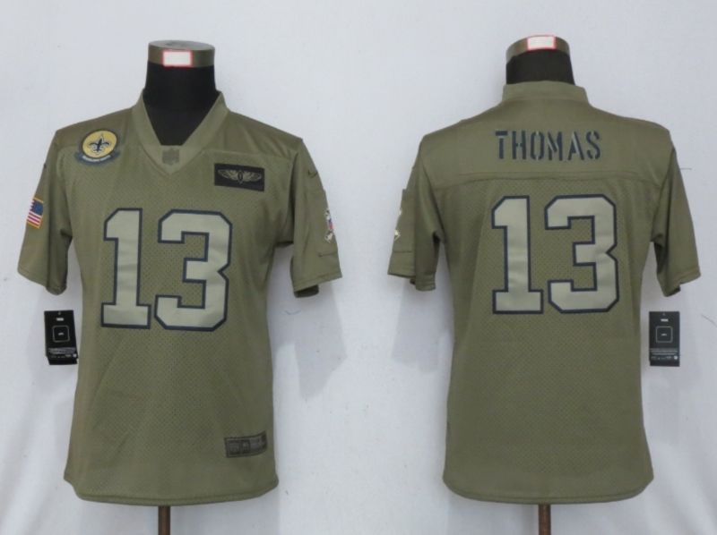 New Orleans Saints Michael Thomas #13 Nfl 2020 Moss Green Jersey