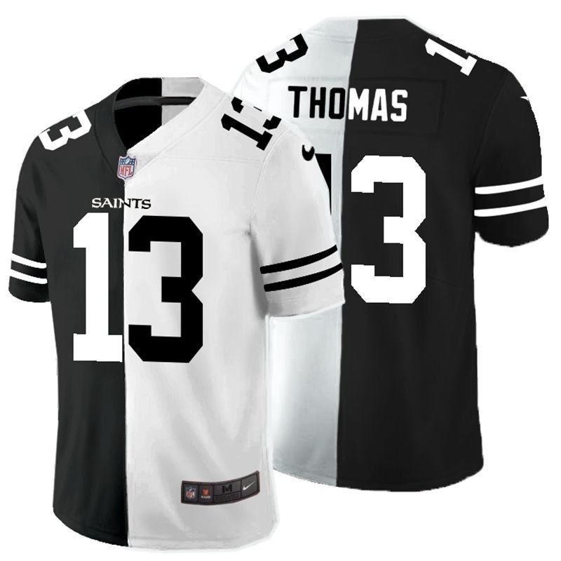 New Orleans Saints Micheal Thomas #13 Nfl 2020 Black And White Jersey