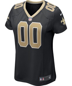 New Orleans Saints Nike Womens 2018 Custom Game Jersey - Black