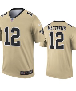 New Orleans Saints Rishard Matthews Gold Inverted Legend Jersey