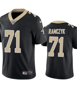 New Orleans Saints Ryan Ramczyk Black 100th Season Vapor Limited Jersey