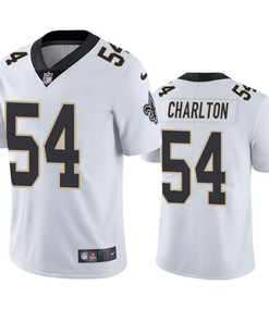 New Orleans Saints Taco Charlton 54 White Vapor Limited Jersey