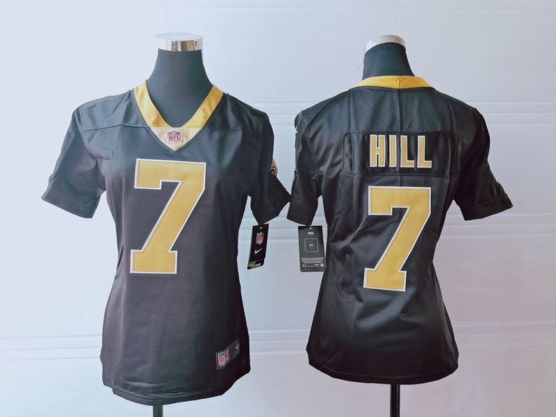 New Orleans Saints Taysom Hill #7 Nfl 2020 Dark Brown Jersey