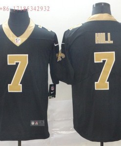 New Orleans Saints Tayson Hill #7 Nfl 2020 Black Jersey Jersey