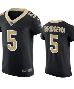 New Orleans Saints Teddy Bridgewater Black 100th Season Vapor Elite Jersey