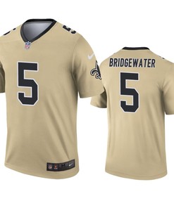 New Orleans Saints Teddy Bridgewater Gold Inverted Legend Jersey