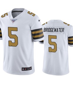 New Orleans Saints Teddy Bridgewater White 100th Season Color Rush Jersey