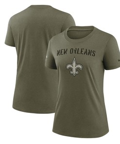 New Orleans Saints Women's 2022 Salute To Service Legend T-Shirt - Olive