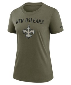 New Orleans Saints Women's 2022 Salute To Service Legend T-Shirt - Olive