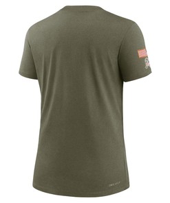 New Orleans Saints Women's 2022 Salute To Service Legend T-Shirt - Olive