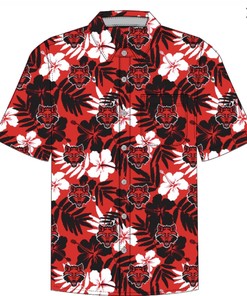 New Red Wolves Arkansas State Hawaiian Shirt Mens Medium