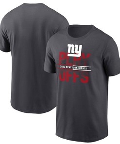 New York Giants 2022 NFL Playoffs Iconic T-Shirt - Anthracite