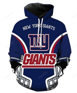 New York Giants 3D Hoodie Zip Hoodie Style 3