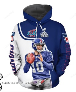 New York Giants 3D Hoodie Zip Hoodie Style 6