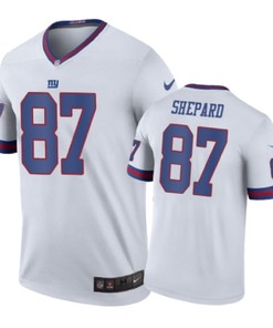 New York Giants #87 Sterling Shepard Nike Color Rush White Jersey
