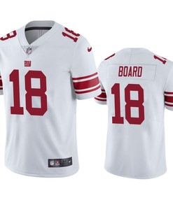 New York Giants C.J. Board 18 White Vapor Limited Jersey