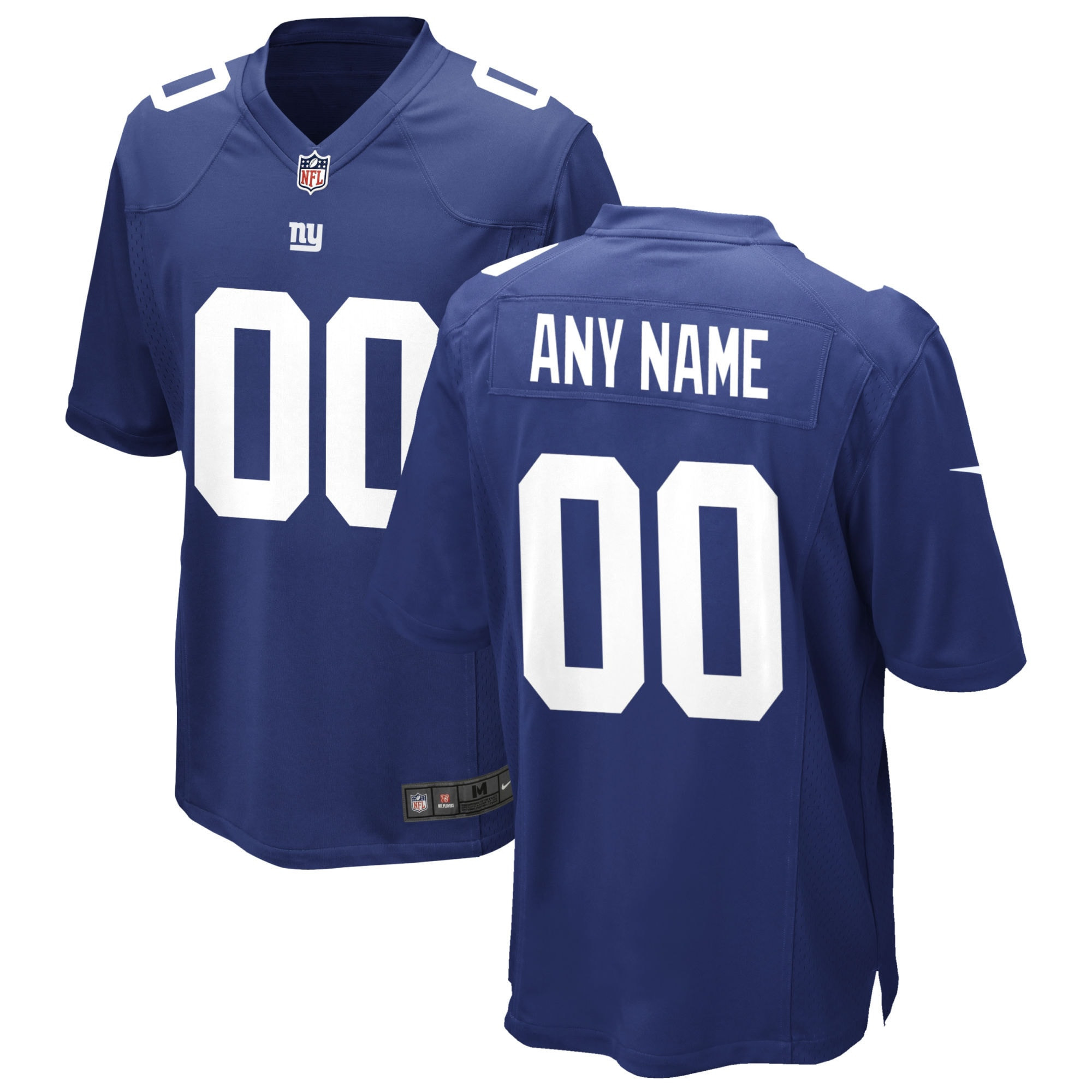 New York Giants Custom Game Jersey Royal Custom Jerseys Nfl