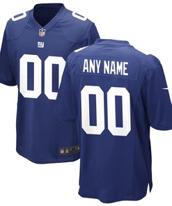 New York Giants Custom Game Jersey Royal Custom Jerseys Nfl