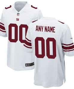 New York Giants Custom Game Jersey White Custom Jerseys Nfl