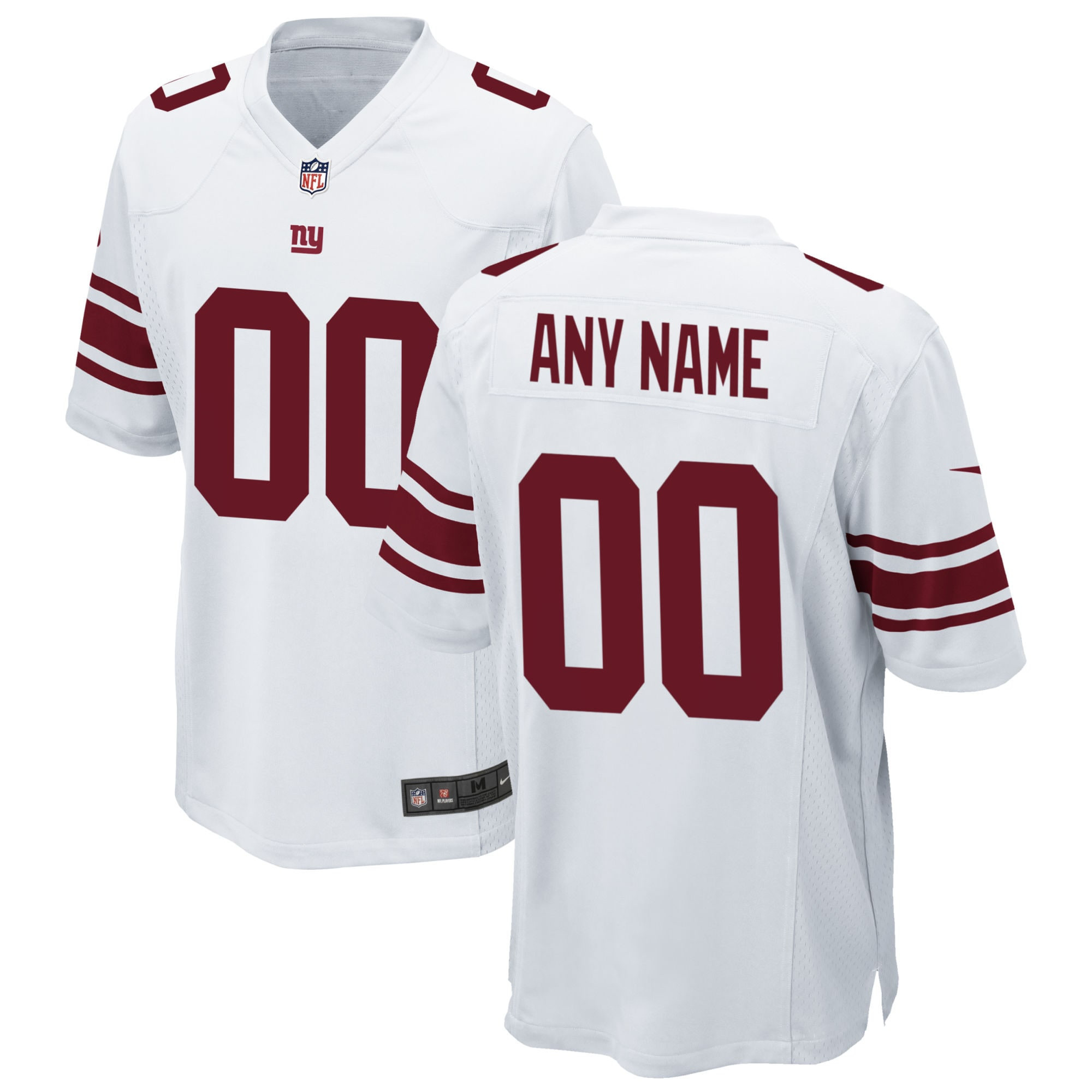 New York Giants Custom Game Jersey White Custom Jerseys Nfl