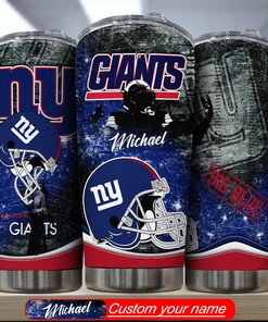 New York Giants Custom Name Tumbler Gift for NFL Fans