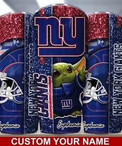 New York Giants Custom Name Tumbler - Personalize Your Drinkware