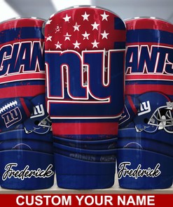 New York Giants Custom Name Tumbler for NFL Fans
