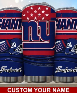 New York Giants Custom Name Tumbler for NFL Fans