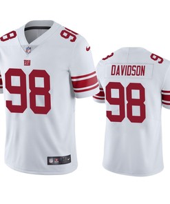 New York Giants D.J. Davidson 98 White Vapor Limited Jersey