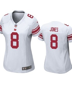 New York Giants Daniel Jones 2019 Nfl Draft White Game Womens Jersey